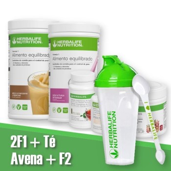 2 F1 | Té | Avena | Multivitamínico + Accesorios